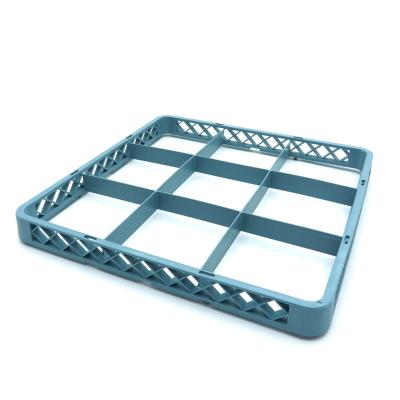 Maxima Rozšiřující skleněný stojan do myčky nádobí - 50 x 50cm - 9 přihrádek |  09507105